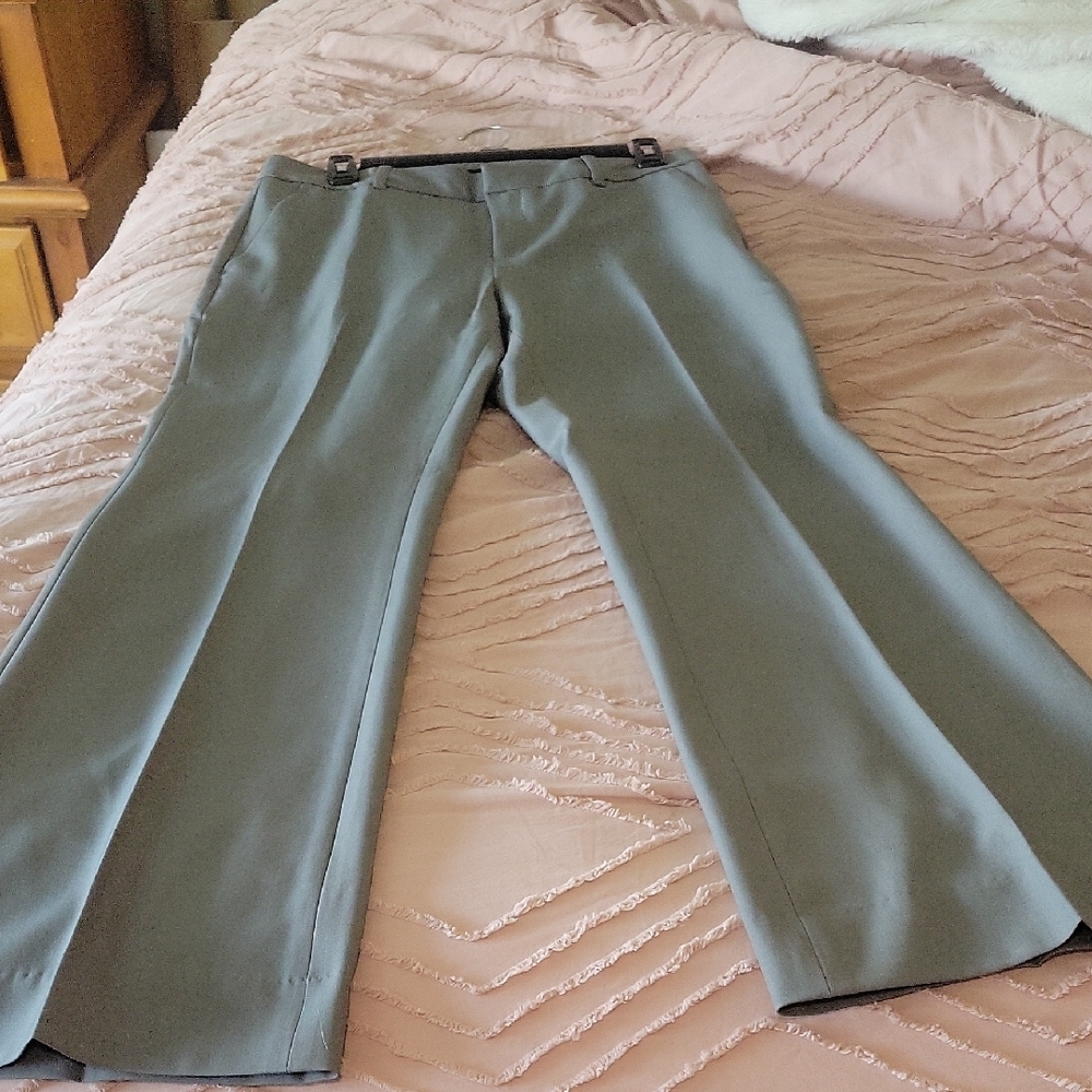 Banana Republic Gray Wide-Leg Trousers